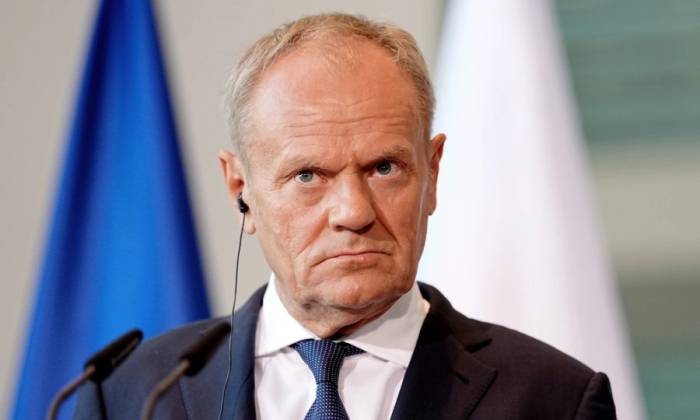 Thủ tướng Ba Lan Donald Tusk tại cuộc họp báo ở Berlin, Đức hồi tháng 6. Ảnh: AP