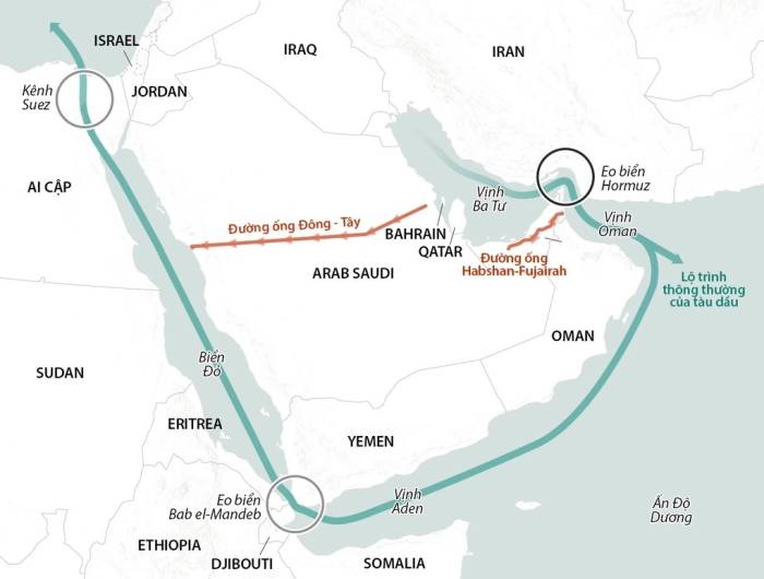 Vị trí eo biển Bab El-Mandeb. Đồ họa: CNN