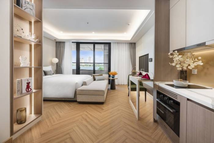 Phối cảnh căn hộ thương mại dịch vụ của Sun Group. Ảnh: Sun Property
