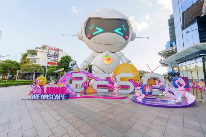 Quảng trường Beso tại Thiso Mall Sala được trang trí theo chủ đề Trung thu. Ảnh: Thiso Mall