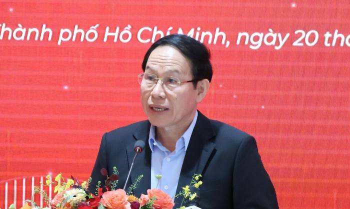 Phó thủ tướng Lê Tiến Châu phát biểu tại hội nghị, ngày 20/9. Ảnh: Lệ Nguyễn