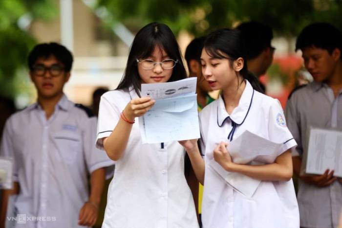 Thí sinh dự thi tốt nghiệp THPT 2026 tại TP HCM. Ảnh: Quỳnh Trần