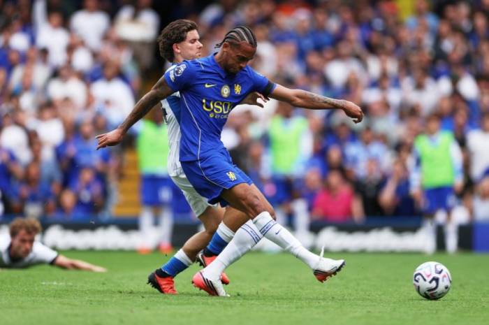 Joao Pedro ghi bàn thứ ba cho Chelsea trong trận gặp Brighton tại Ngoại hạng Anh trên sân Stamford Bridge, London, ngày 30/8/2026. Ảnh: AP