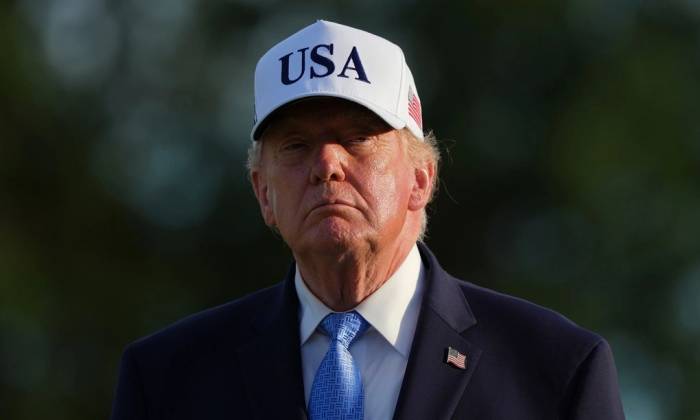 Tổng thống Mỹ Donald Trump tại bang Illinois ngày 27/9. Ảnh: AP