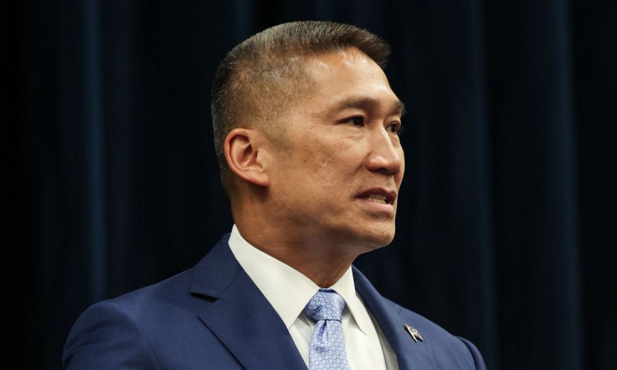 Ông Hùng Cao tại Washington, Mỹ hôm 28/8. Ảnh: USMC