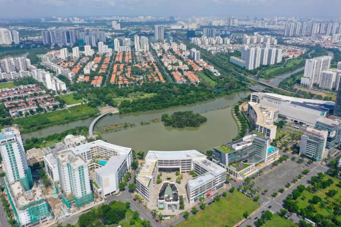 Một góc khu đô thị Phú Mỹ Hưng. Ảnh: Quỳnh Trần