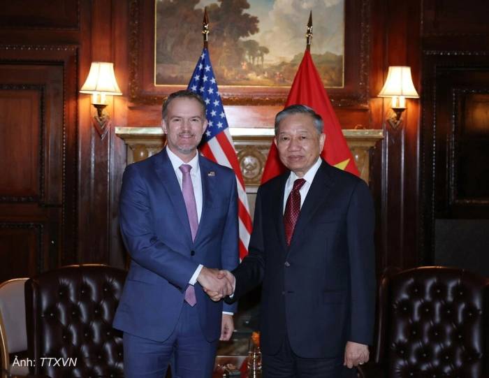 Tổng Bí thư, Chủ tịch nước Tô Lâm tiếp Đại sứ Jamieson Greer, Đại diện Thương mại Hoa Kỳ (USTR). Ảnh: Thống Nhất – TTXVN