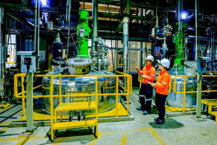 Hệ thống thiết bị, vận hành theo chuẩn tự động hóa tại nhà máy chế biến vonfram. Ảnh: Masan