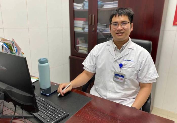 Thạc sĩ, bác sĩ nội trú tâm thần Nguyễn Trọng Quân. Ảnh: Bình Minh