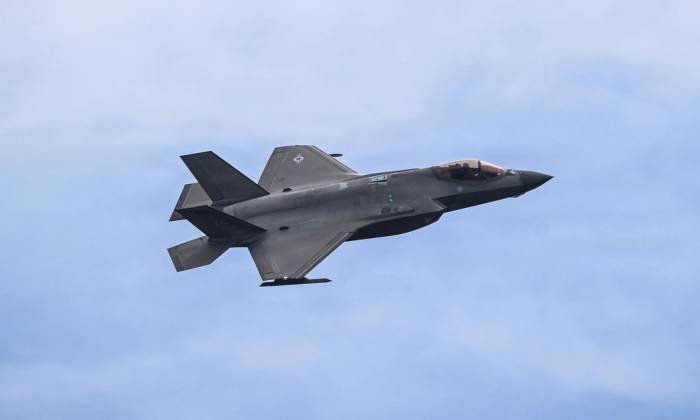 Tiêm kích F-35A Mỹ bay tại bang Florida hồi tháng 6. Ảnh: USAF