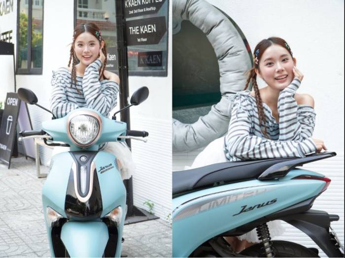 Janus sở hữu thiết kế trẻ trung, đa dạng tuỳ chọn màu sắc. Ảnh: Yamaha