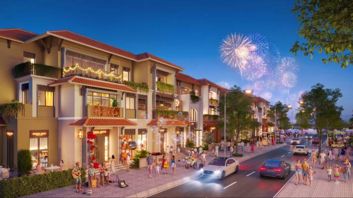 Phối cảnh dòng sản phẩm The Elite với mặt tiền từ 7,5 đến 10 m. Ảnh: Sun Property