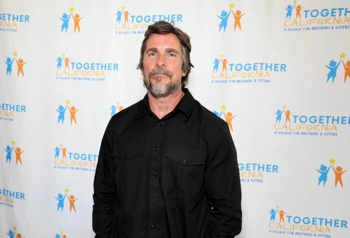 Christian Bale tại sự kiện cắt băng khánh thành làng Together California ngày 9/9. Ảnh: AFP