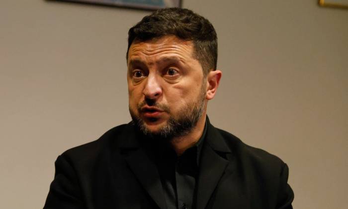 Ông Zelensky phát biểu trong cuộc họp báo tại trụ sở Liên Hợp Quốc ở Mỹ hôm 23/9. Ảnh: AP