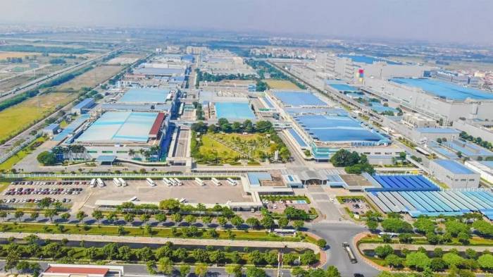 Một góc khu công nghiệp trên địa bàn Thái Nguyên. Ảnh: Cổng thông tin tỉnh