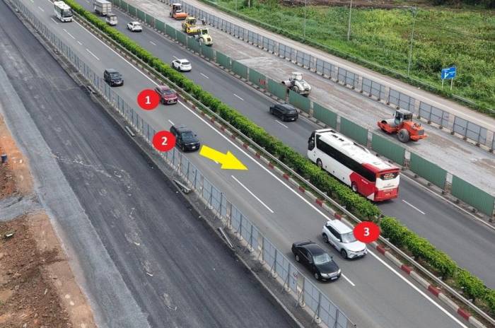 Xe điền vào chỗ trống trên cao tốc bị phạt thế nào?
