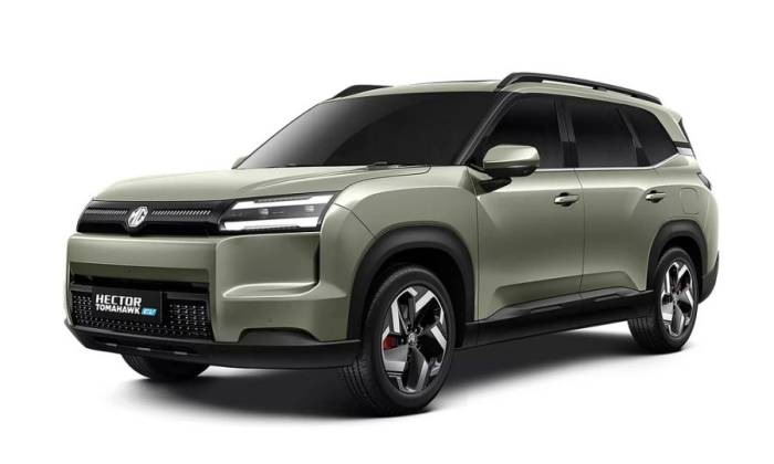 MG Hector Tomahawk EV - xe điện gầm cao 3 hàng ghế ra mắt thị trường Ấn Độ. Ảnh: MG