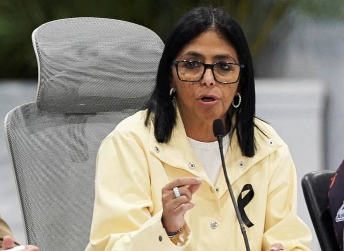 Tổng thống lâm thời Venezuela Delcy Rodriguez. Ảnh: Reuters