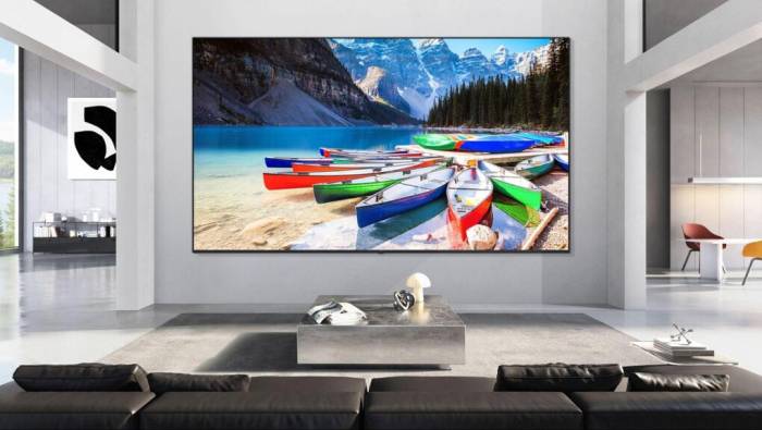 Màn hình 100 inch cùng công nghệ hiển thị mới hỗ trợ hoạt động xem phim, giải trí. Ảnh: LG