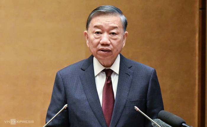 Tổng Bí thư, Chủ tịch nước Tô Lâm phát biểu tại hội nghị quán triệt một số nghị quyết, chỉ thị của Bộ Chính trị, sáng 3/9. Ảnh: Giang Huy