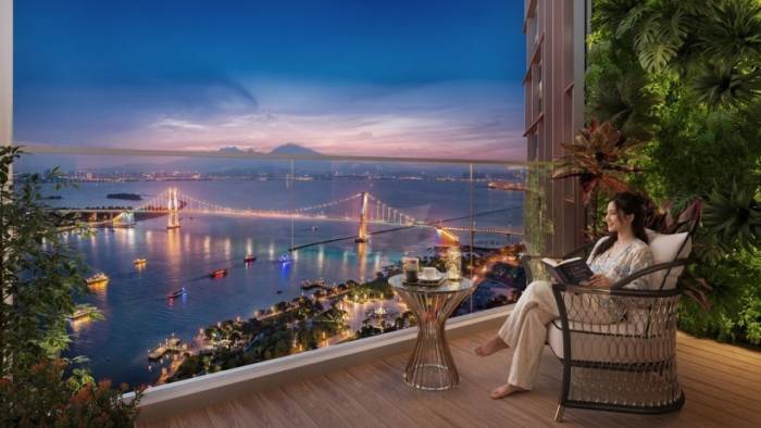 Tháp Symphony 5 mang đến tầm nhìn sông, biển, núi. Ảnh: Sun Property