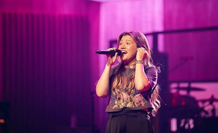 Kelly Clarkson trong đêm nhạc tại Las Vegas hồi tháng 7. Ảnh: Instagram Kelly Clarkson