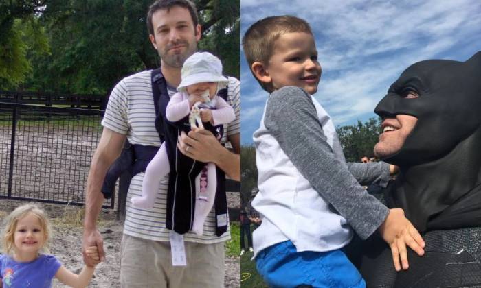 Dịp Ngày của Cha vào tháng 6, Jennifer Garner đăng ảnh của Ben Affleck và các con hồi nhỏ. Ảnh: Instagram Jennier Garner