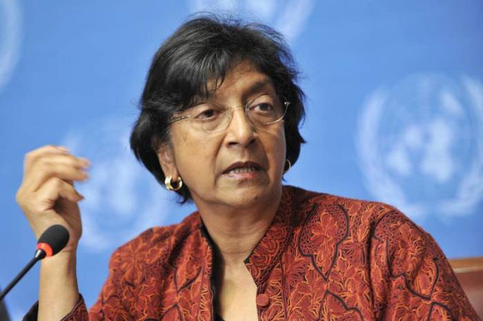 Bà Navanethem Navi Pillay tại trụ sở Liên Hợp Quốc ở Geneva, Thụy Sĩ hồi năm 2010. Ảnh: AFP