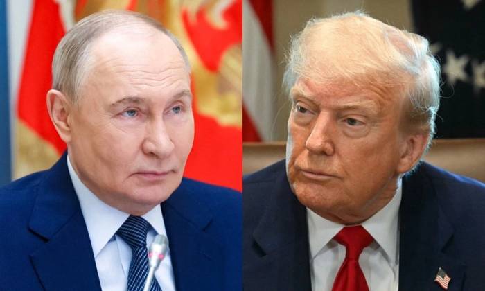 Tổng thống Putin (trái) và Tổng thống Trump. Ảnh: AFP