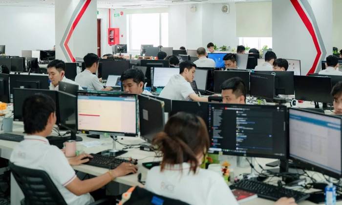 Một văn phòng tại Việt Nam. Ảnh: Thu Hường