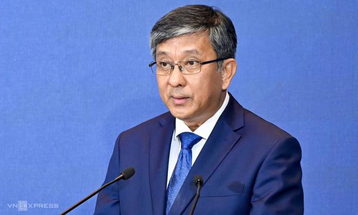 PGS. TS Trần Trung Tính, Thứ trưởng Bộ Khoa học và Công nghệ phát biểu tại Diễn đàn Biển Việt Nam 2026, sáng 2/10. Ảnh: Giang Huy