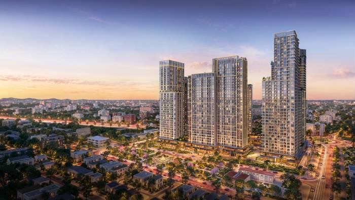 Phối cảnh dự án Sun Glory Residence tại trung tâm Vinh, Nghệ An. Ảnh: Sun Property