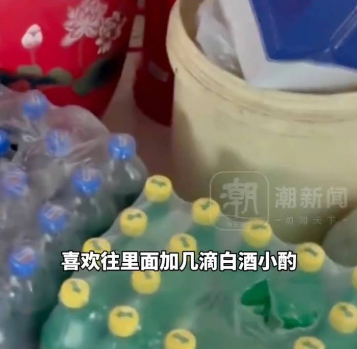 Số nước ngọt có ga ông Lu tích trữ trong nhà. Ảnh: Sohu