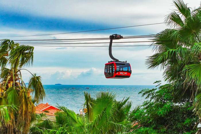 Cáp treo Hòn Thơm ở Phú Quốc. Ảnh: