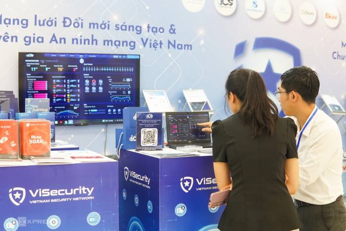 Sản phẩm công nghệ tại Triển lãm Đổi mới sáng tạo, tháng 10/2025. Ảnh: Lưu Quý