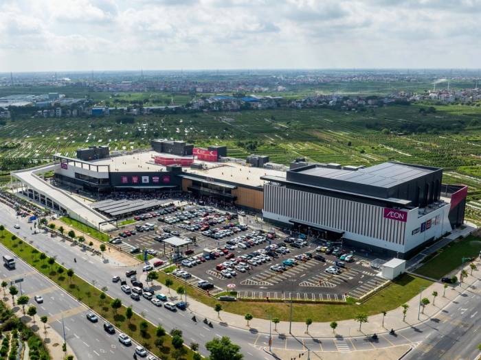 Toàn cảnh TTTM Aeon Hải Dương từ trên cao. Ảnh: Aeon Việt Nam
