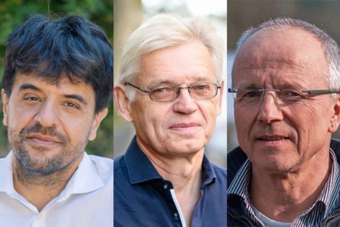 Ba nhà nghiên cứu giành giải Nobel Y sinh 2026, từ trái sang gồm: Karl Deisseroth, Peter Hegemann và Georg Nagel. Ảnh: ilpost