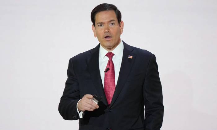 Ngoại trưởng Mỹ Marco Rubio phát biểu tại Washington hôm 29/9. Ảnh: AP