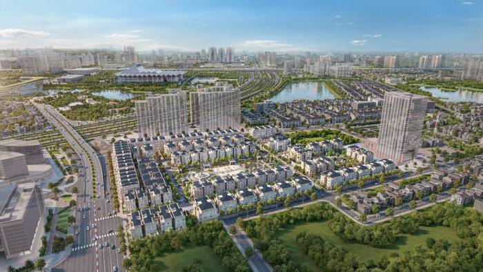 Phối cảnh vị trí của The President Park tại phường Đại Mỗ, Hà Nội. Ảnh: CityLand Group