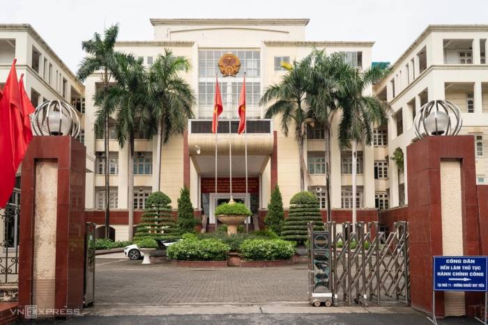 Trụ sở UBND phường Thanh Xuân. Ảnh: Hoàng Giang