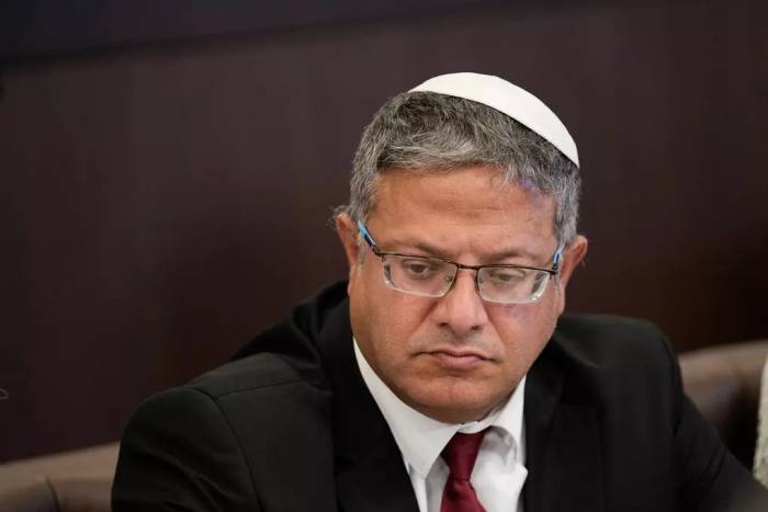Bộ trưởng An ninh Quốc gia Israel Itamar Ben Gvir tại Jerusalem hồi tháng 9/2023. Ảnh: Reuters