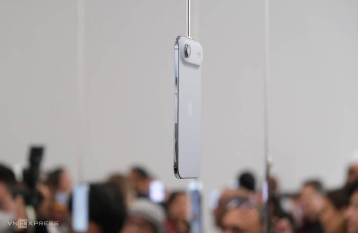 Ảnh thực tế iPhone 17 Air tại lễ ra mắt. Ảnh: Tuấn Hưng