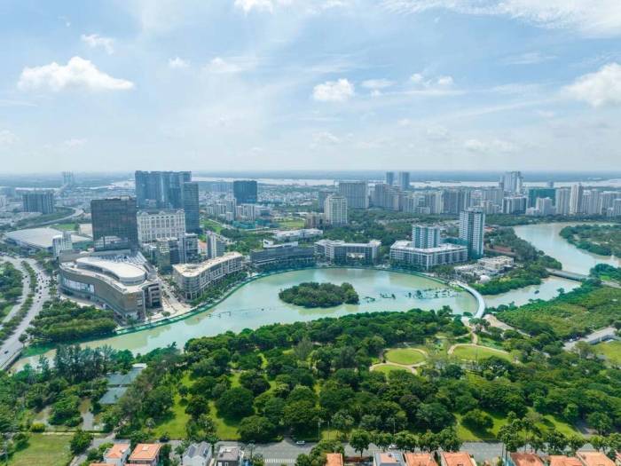 Một góc khu đô thị phía Nam TP HCM. Ảnh: Khải Hoàn Land