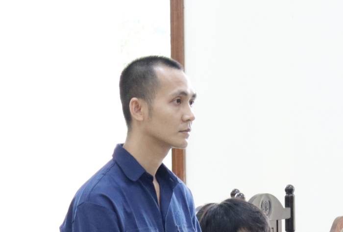 Lý Minh Hậu tại phiên tòa ngày 7/10. Ảnh: An Bình