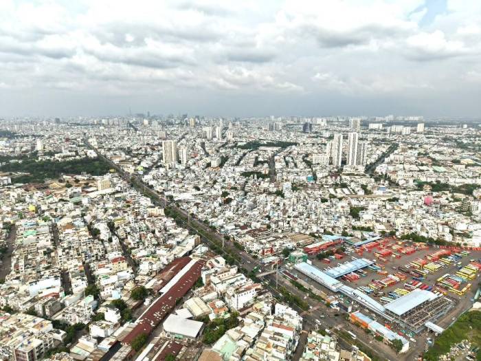 Một góc bất động sản khu Tây nội đô TP HCM. Ảnh: VCRE