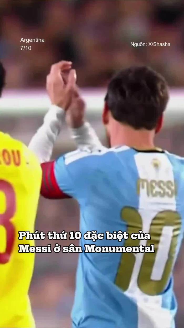 Phút thứ 10 đặc biệt của Messi: Cả Monumental đứng dậy tiễn người đội trưởng