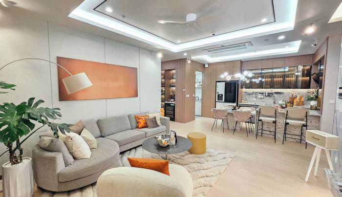 Căn hộ mẫu Starlake The Prime K8CT1, với nội thất do BoConcept đồng hành lựa chọn và bài trí. Ảnh: Daewoo E&C Vina