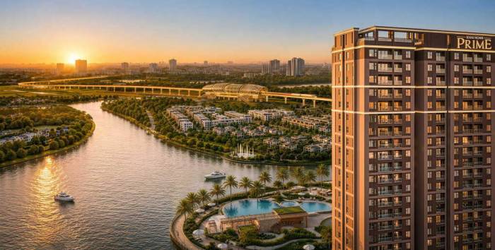 Phối cảnh dự án Khải Hoàn Prime với tầm nhìn sông Sài Gòn. Ảnh: Khải Hoàn Land