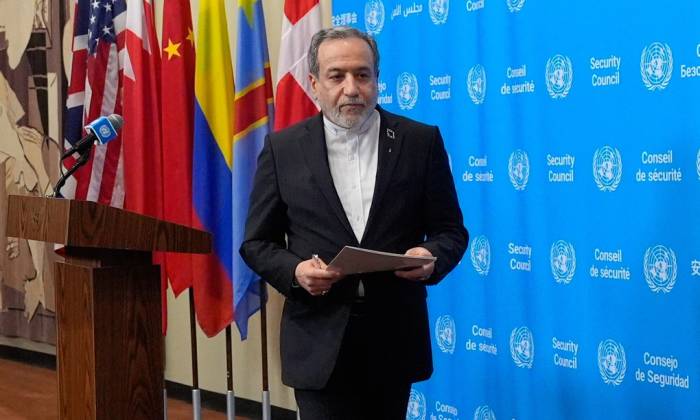 Ngoại trưởng Iran Abbas Araghchi tại trụ sở Liên Hợp Quốc hôm 25/9. Ảnh: AP