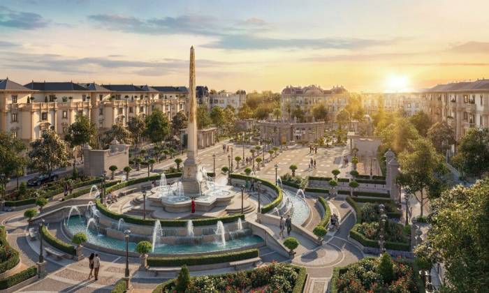 Phối cảnh quảng trường tại dự án. Ảnh: CityLand Group
